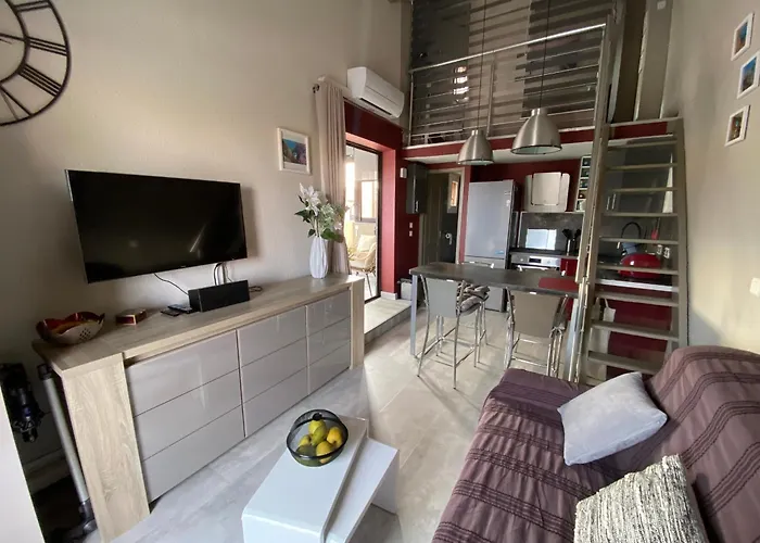 Port : Mezzanine Climatise Avec Parking Prive, 4 Personnes - Fr-1-798-51 Apartamento Leucate